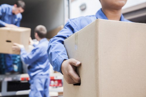 Staff member checking safe storage conditions in a facility