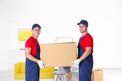 Local removals team planning a move in Keston residential street