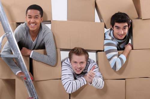 Careful handling of fragile items during packing in Keston