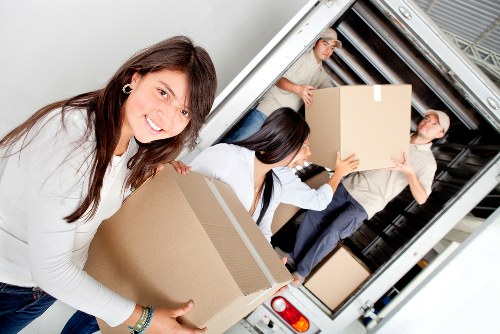 Packing boxes and furniture for a Keston apartment move